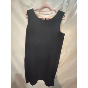 Mary‎ McFadden Collection Black Sleeveless Sheath Dress Size 12